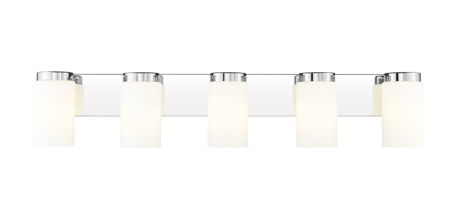 Vanity Z-Lite 746-5V-CH Chrome Burk 5 Light Vanity Z-Lite