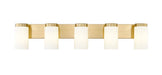 Vanity Z-Lite 746-5V-LG Luxe Gold Burk 5 Light Vanity Z-Lite