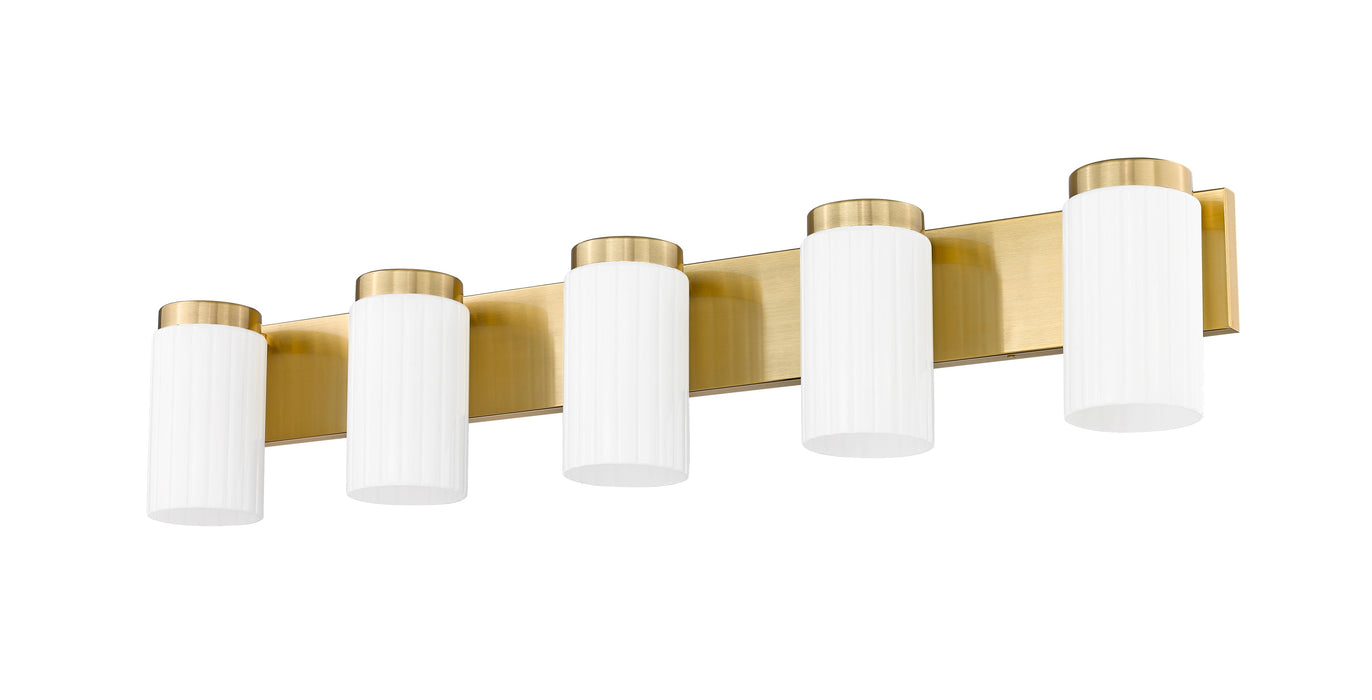 Vanity Z-Lite 746-5V-LG Luxe Gold Burk 5 Light Vanity Z-Lite