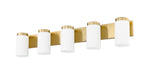 Vanity Z-Lite 746-5V-LG Luxe Gold Burk 5 Light Vanity Z-Lite