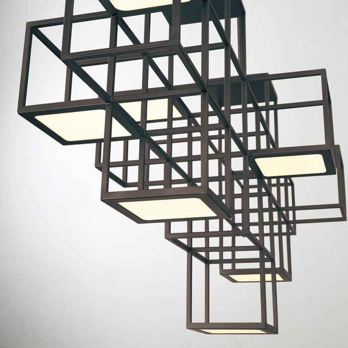 Eurofase 38258-026 Ferro 40" Matte Black LED Chandelier