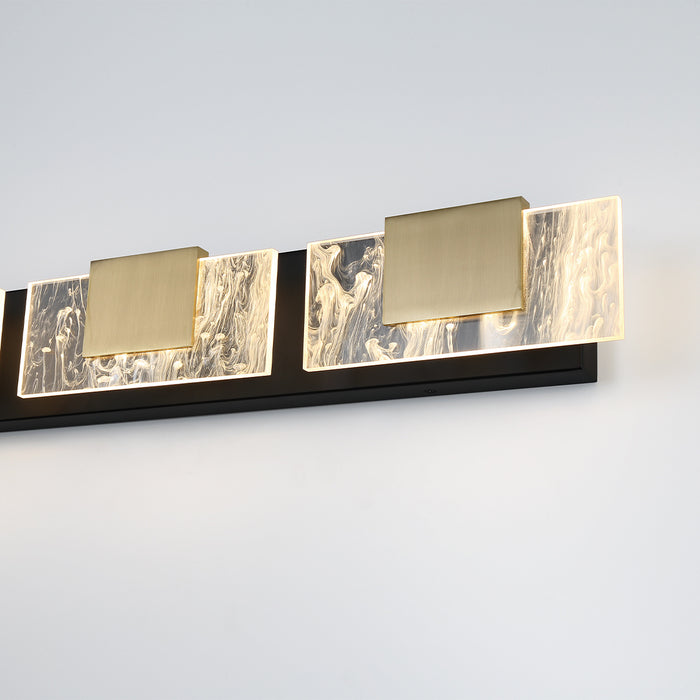 Eurofase 45346-019 Kasha 28" Gold-Black Mix LED Vanity Light