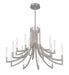 Eurofase 49012-026 Olette 42" Brushed Nickel LED Chandelier