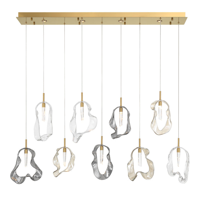 Eurofase 49239-010 Norah 51" Gold LED Chandelier