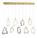 Eurofase 49239-010 Norah 51" Gold LED Chandelier