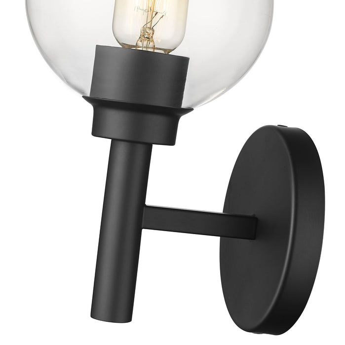 Wall Sconce Z-Lite 7502-1S-MB Matte Black Sutton 1 Light Wall Sconce Z-Lite