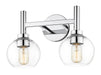 Vanity Z-Lite 7502-2V-CH Chrome Sutton 2 Light Vanity Z-Lite