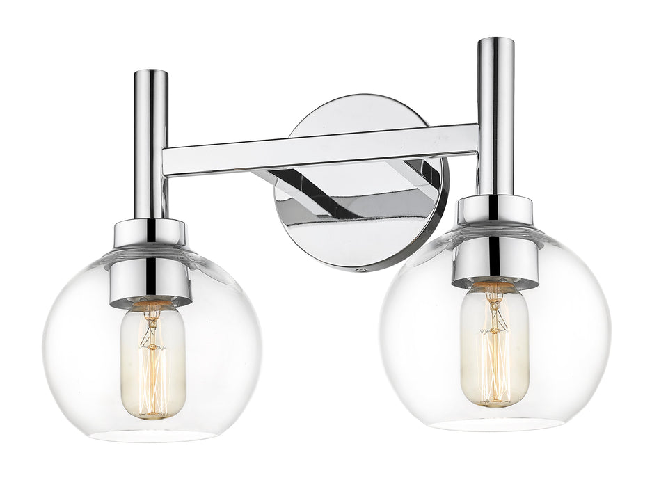 Vanity Z-Lite 7502-2V-CH Chrome Sutton 2 Light Vanity Z-Lite