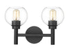 Vanity Z-Lite 7502-2V-MB Matte Black Sutton 2 Light Vanity Z-Lite