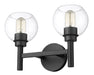 Vanity Z-Lite 7502-2V-MB Matte Black Sutton 2 Light Vanity Z-Lite