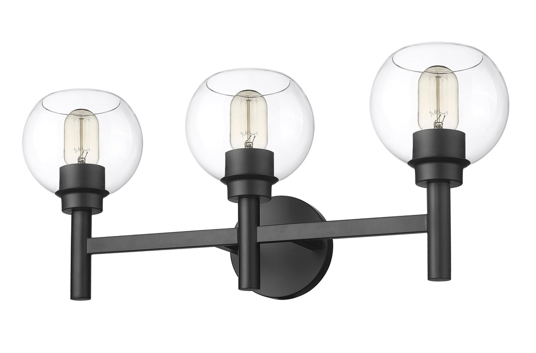 Vanity Z-Lite 7502-3V-MB Matte Black Sutton 3 Light Vanity Z-Lite