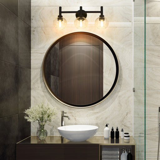 Vanity Z-Lite 7502-3V-MB Matte Black Sutton 3 Light Vanity Z-Lite