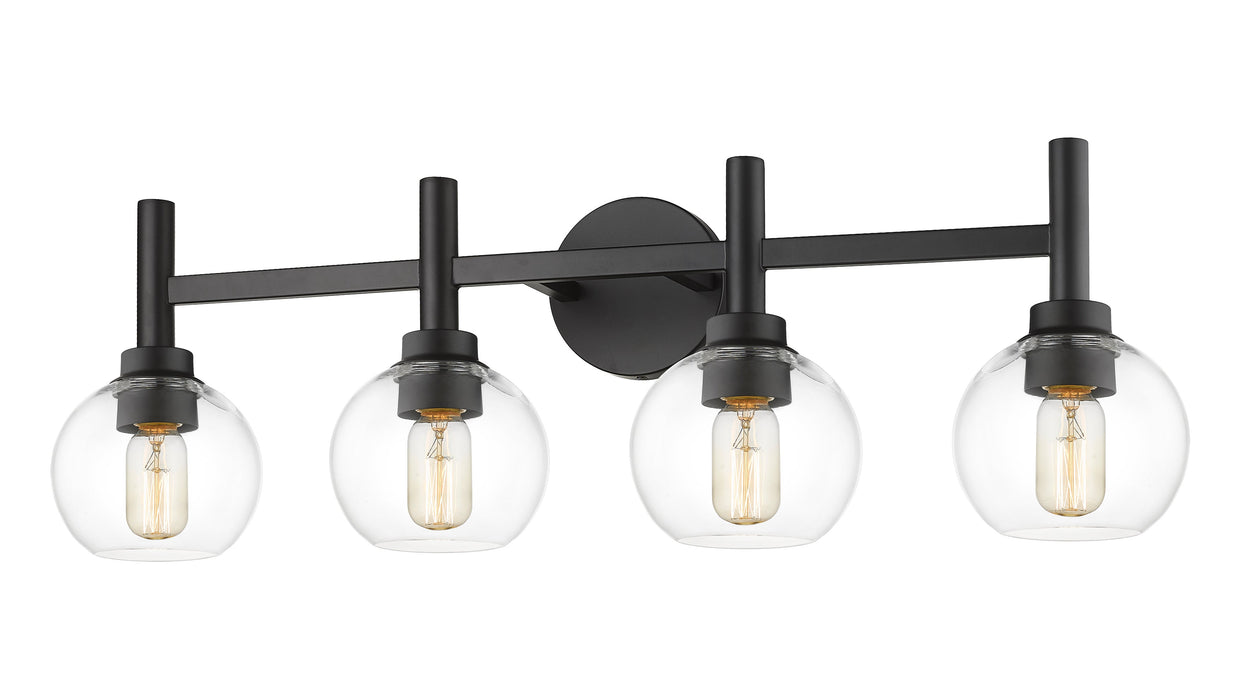 Vanity Z-Lite 7502-4V-MB Matte Black Sutton 4 Light Vanity Z-Lite