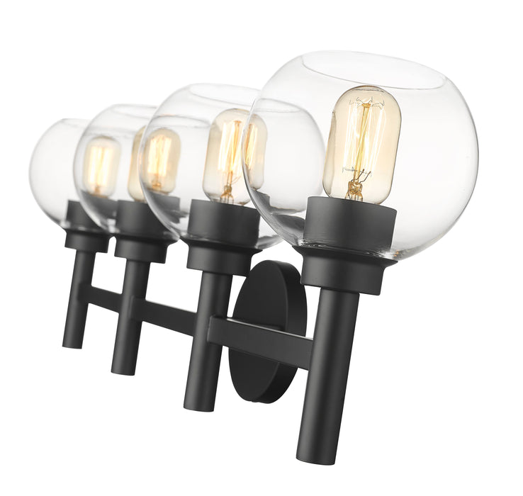 Vanity Z-Lite 7502-4V-MB Matte Black Sutton 4 Light Vanity Z-Lite