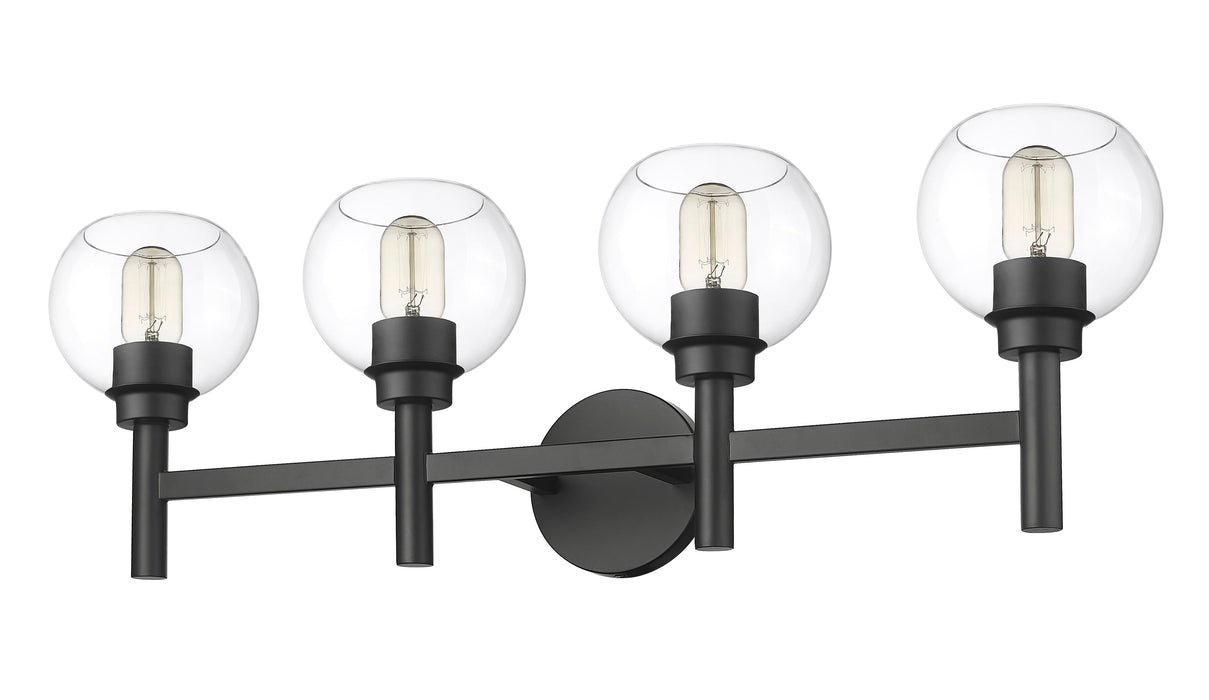 Vanity Z-Lite 7502-4V-MB Matte Black Sutton 4 Light Vanity Z-Lite