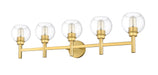 Vanity Z-Lite 7502-5V-BG Brushed Gold Sutton 5 Light Vanity Z-Lite