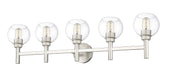 Vanity Z-Lite 7502-5V-BN Brushed Nickel Sutton 5 Light Vanity Z-Lite