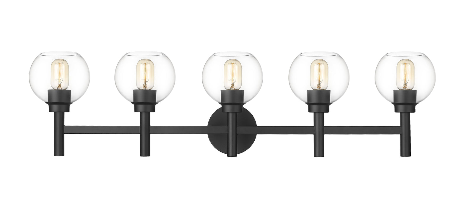 Vanity Z-Lite 7502-5V-MB Matte Black Sutton 5 Light Vanity Z-Lite