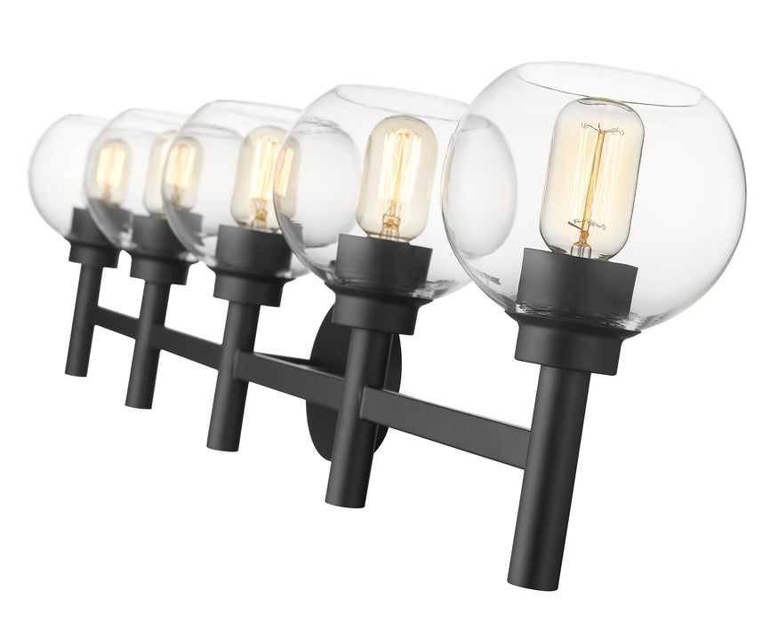 Vanity Z-Lite 7502-5V-MB Matte Black Sutton 5 Light Vanity Z-Lite