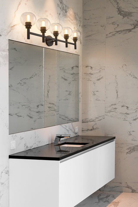 Vanity Z-Lite 7502-5V-MB Matte Black Sutton 5 Light Vanity Z-Lite