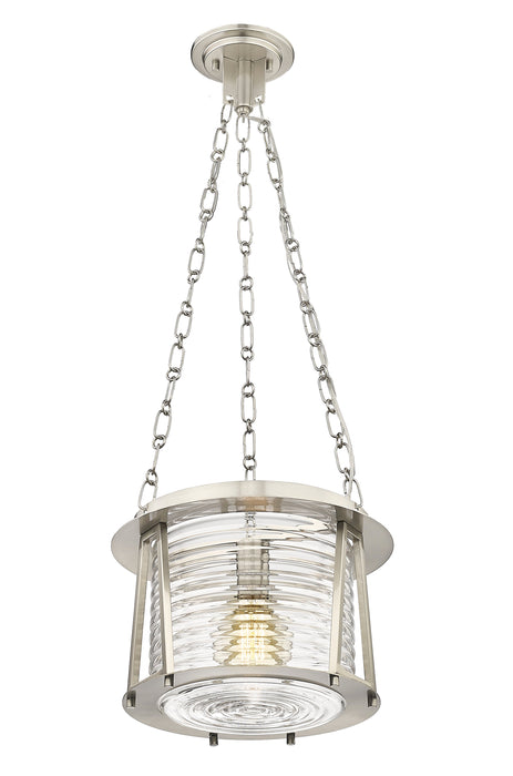 Pendant Z-Lite 7503P13-BN Brushed Nickel Cape Harbor 1 Light Pendant Z-Lite