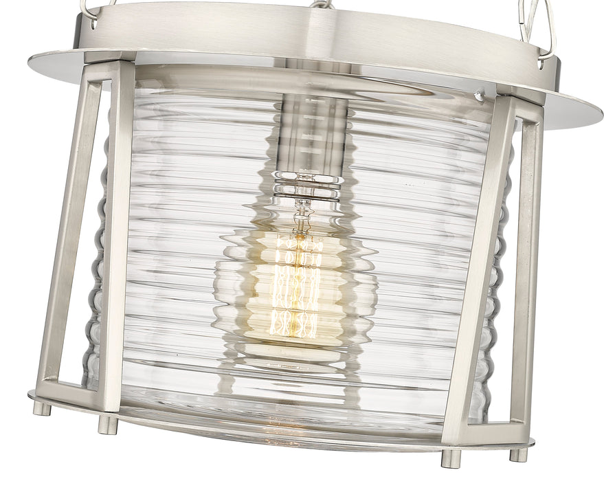 Pendant Z-Lite 7503P13-BN Brushed Nickel Cape Harbor 1 Light Pendant Z-Lite