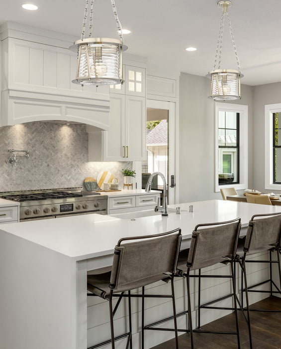 Pendant Z-Lite 7503P13-BN Brushed Nickel Cape Harbor 1 Light Pendant Z-Lite