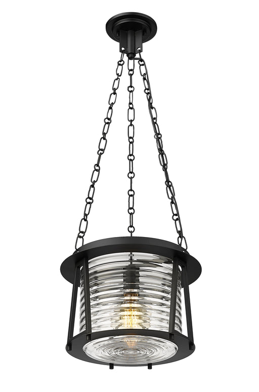 Pendant Z-Lite 7503P13-MB Matte Black Cape Harbor 1 Light Pendant Z-Lite