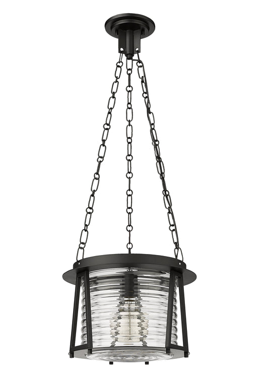 Pendant Z-Lite 7503P13-MB Matte Black Cape Harbor 1 Light Pendant Z-Lite