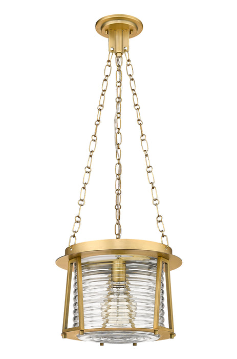 Pendant Z-Lite 7503P13-RB Rubbed Brass Cape Harbor 1 Light Pendant Z-Lite
