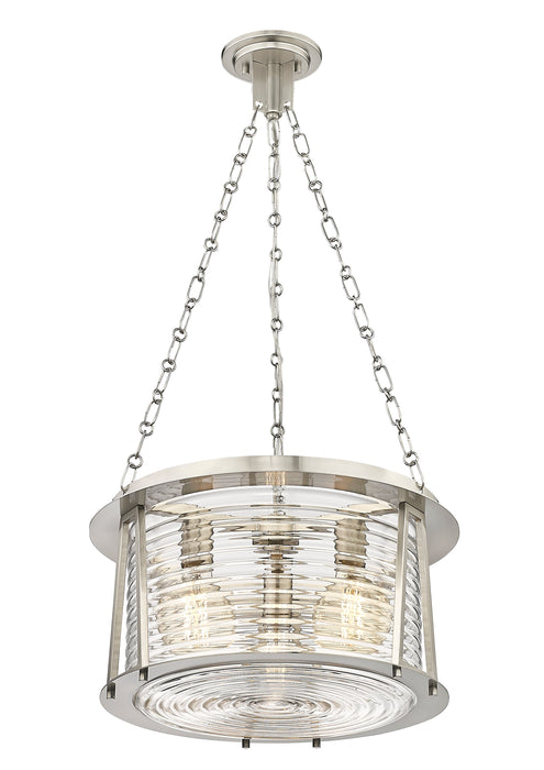 Pendant Z-Lite 7503P18-BN Brushed Nickel Cape Harbor 3 Light Pendant Z-Lite