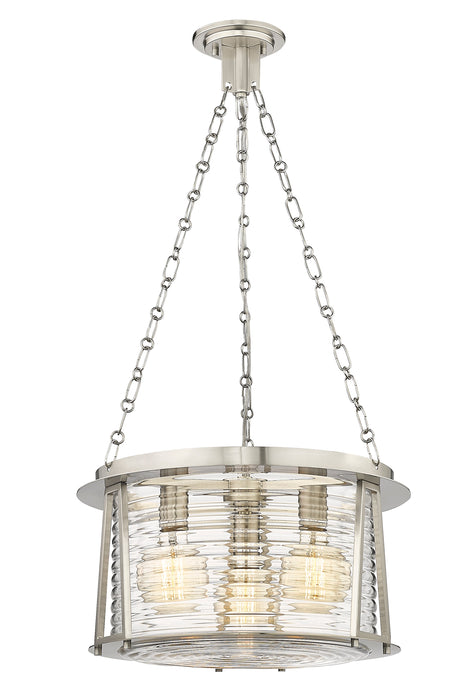 Pendant Z-Lite 7503P18-BN Brushed Nickel Cape Harbor 3 Light Pendant Z-Lite