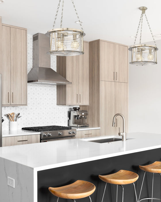 Pendant Z-Lite 7503P18-BN Brushed Nickel Cape Harbor 3 Light Pendant Z-Lite