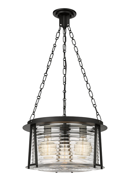 Pendant Z-Lite 7503P18-MB Matte Black Cape Harbor 3 Light Pendant Z-Lite