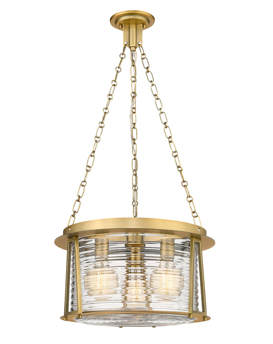 Pendant Z-Lite 7503P18-RB Rubbed Brass Cape Harbor 3 Light Pendant Z-Lite