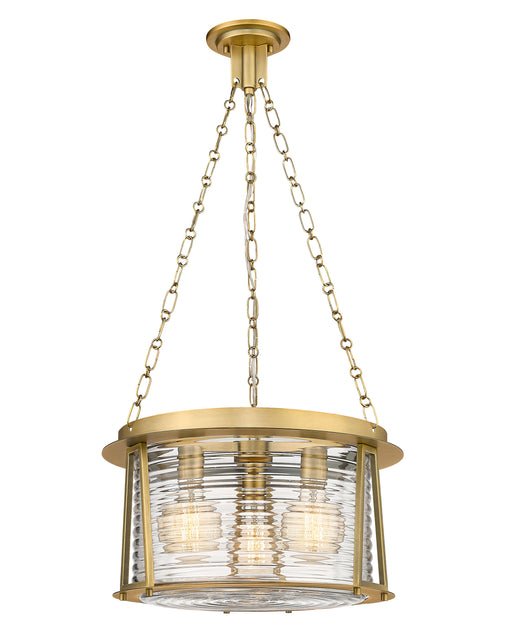 Pendant Z-Lite 7503P18-RB Rubbed Brass Cape Harbor 3 Light Pendant Z-Lite