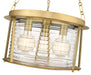 Pendant Z-Lite 7503P18-RB Rubbed Brass Cape Harbor 3 Light Pendant Z-Lite