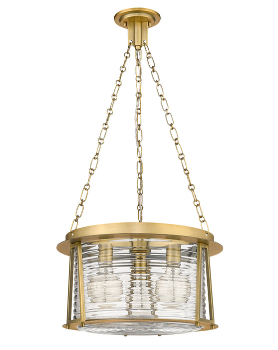 Pendant Z-Lite 7503P18-RB Rubbed Brass Cape Harbor 3 Light Pendant Z-Lite