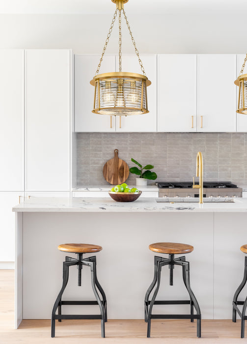 Pendant Z-Lite 7503P18-RB Rubbed Brass Cape Harbor 3 Light Pendant Z-Lite