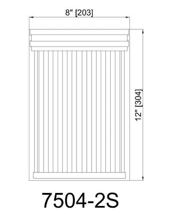 Wall Sconce Z-Lite 7504-2S-MGLD Modern Gold Carnaby 2 Light Wall Sconce Z-Lite