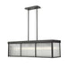 Linear Chandelier Z-Lite 7504-42L-MB Matte Black Carnaby 10 Light Pendant Z-Lite