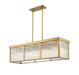Linear Chandelier Z-Lite 7504-42L-MGLD Modern Gold Carnaby 10 Light Pendant Z-Lite