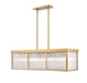 Linear Chandelier Z-Lite 7504-42L-MGLD Modern Gold Carnaby 10 Light Pendant Z-Lite
