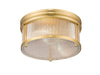 Flush Mount Z-Lite 7504FR13-MGLD Modern Gold Carnaby 2 Light Flush Mount Z-Lite