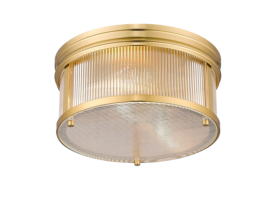 Flush Mount Z-Lite 7504FR13-MGLD Modern Gold Carnaby 2 Light Flush Mount Z-Lite