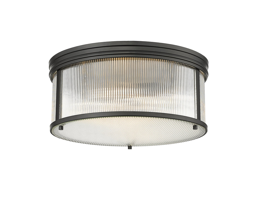Flush Mount Z-Lite 7504FR18-MB Matte Black Carnaby 4 Light Flush Mount Z-Lite