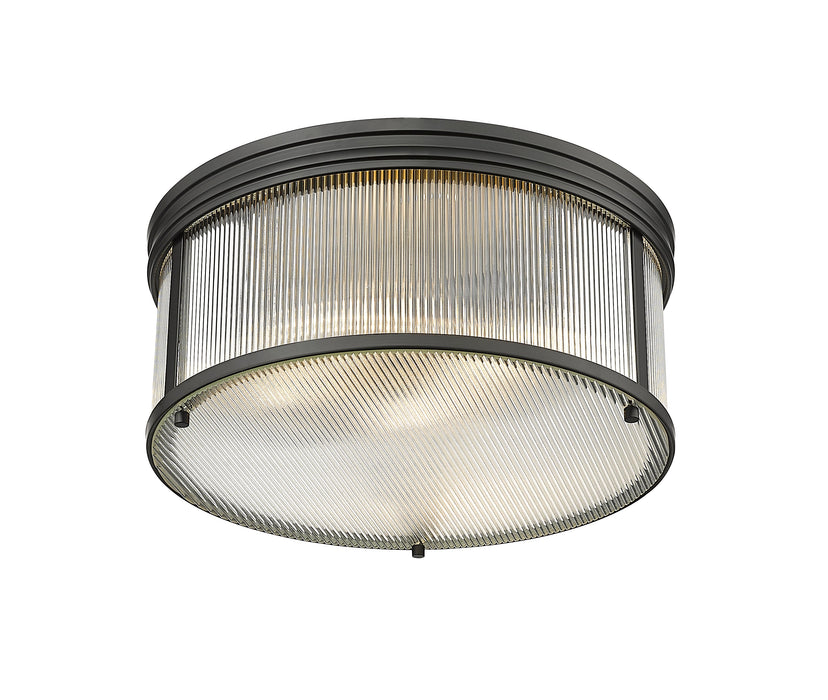 Flush Mount Z-Lite 7504FR18-MB Matte Black Carnaby 4 Light Flush Mount Z-Lite