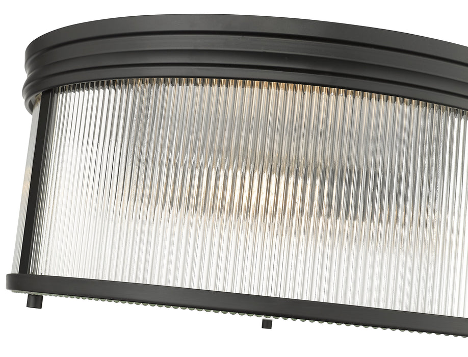 Flush Mount Z-Lite 7504FR18-MB Matte Black Carnaby 4 Light Flush Mount Z-Lite