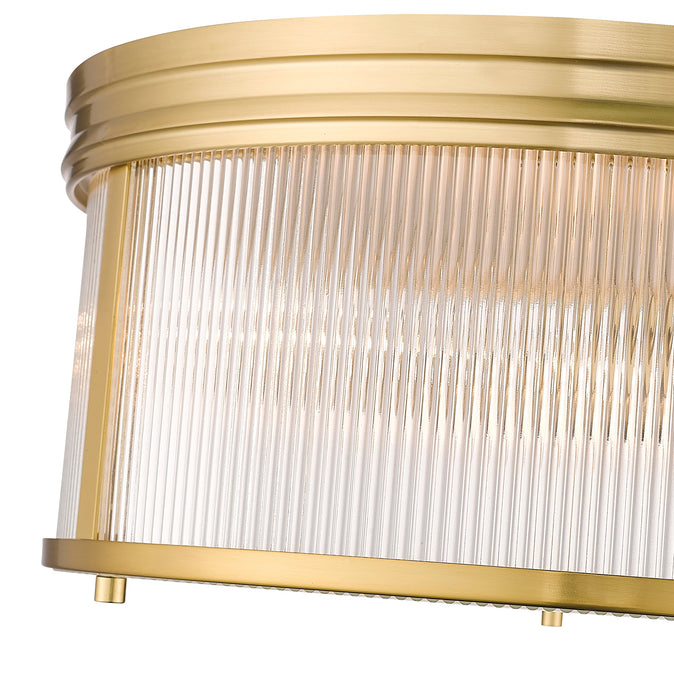 Flush Mount Z-Lite 7504FR18-MGLD Modern Gold Carnaby 4 Light Flush Mount Z-Lite