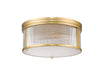 Flush Mount Z-Lite 7504FR18-MGLD Modern Gold Carnaby 4 Light Flush Mount Z-Lite